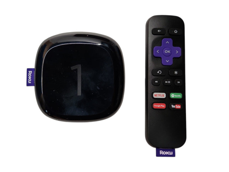 Roku 1 Media Streamer w/ Power Cord & Remote, Tested & Rest