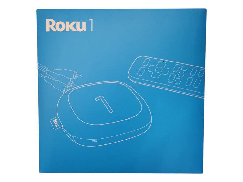 Roku 1 Media Streamer w/ Power Cord & Remote, Tested & Rest