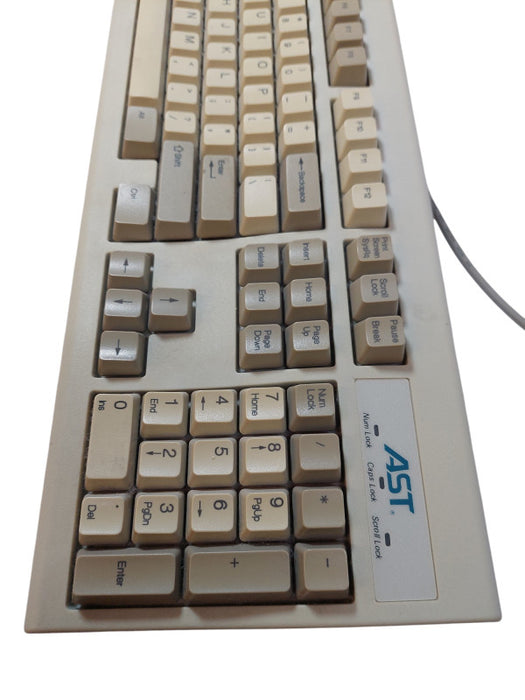 Vintage AST Computer PS/2 Keyboard Model: KB-2323 =