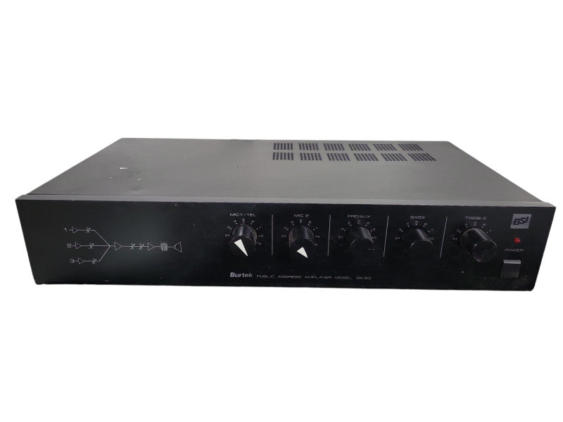 BSI Burtek Public Address Amplifier BA-60 !