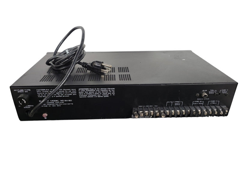 BSI Burtek Public Address Amplifier BA-60 !