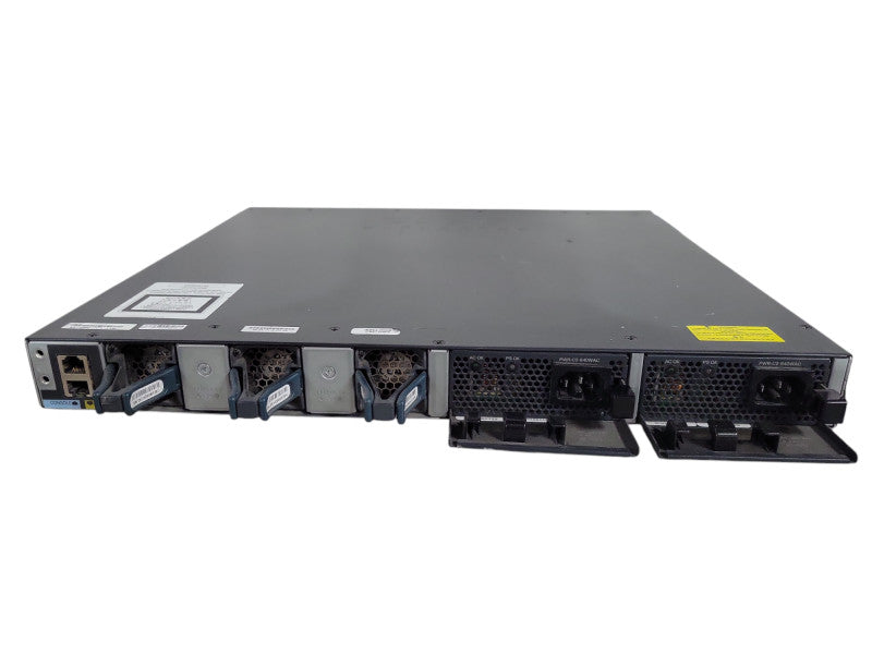 Cisco WS-C3650-24PS-L, 24 Port PoE+ Gigabit Switch + 2x 640W PSU & 4X1G !