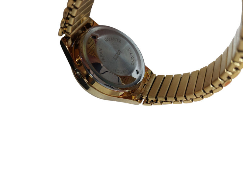 2 Lady's Talking Watches Silver & Gold Tone ModelTIM-142-511-3110 JapanQuartz =