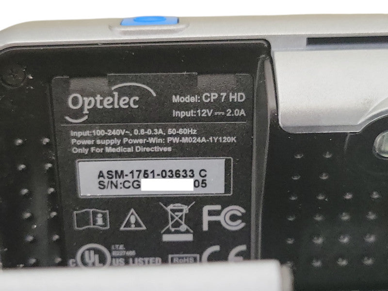 Optelec CP 7HD Electronic Low Vision Magnifier Magnifying Reader _