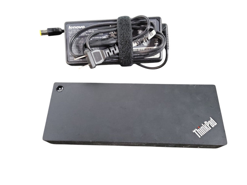 Lenovo DK1841 40AN ThinkPad Thunderbolt 3 Workstation Dock W/Adapter !