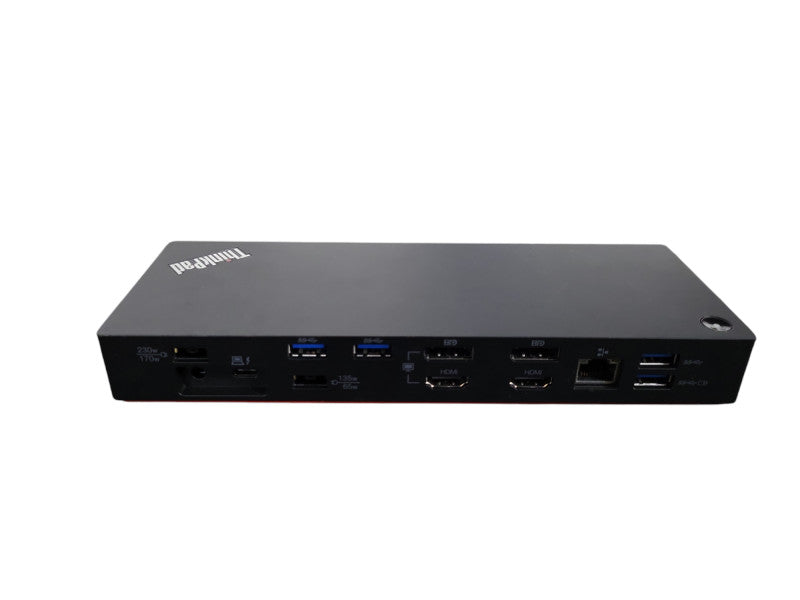 Lenovo DK1841 40AN ThinkPad Thunderbolt 3 Workstation Dock W/Adapter !