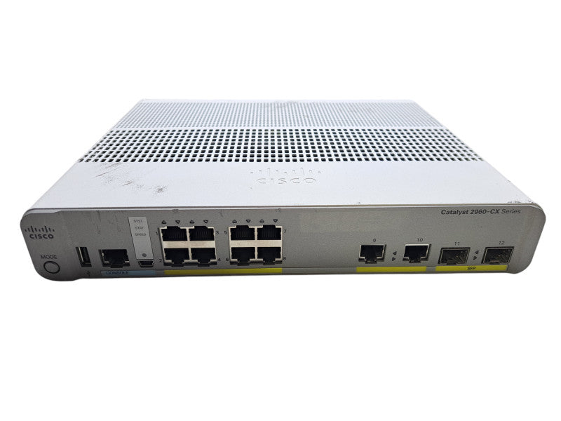 Cisco WS-C2960CX-8TC-L V03 | 8-Port Gigabit Managed Silent Switch w/ 2x SFP
