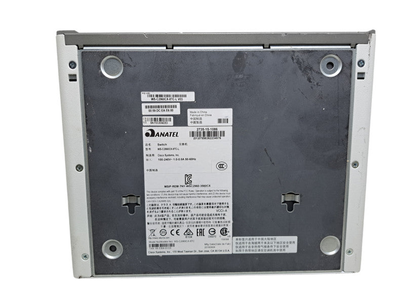 Cisco WS-C2960CX-8TC-L V03 | 8-Port Gigabit Managed Silent Switch w/ 2x SFP