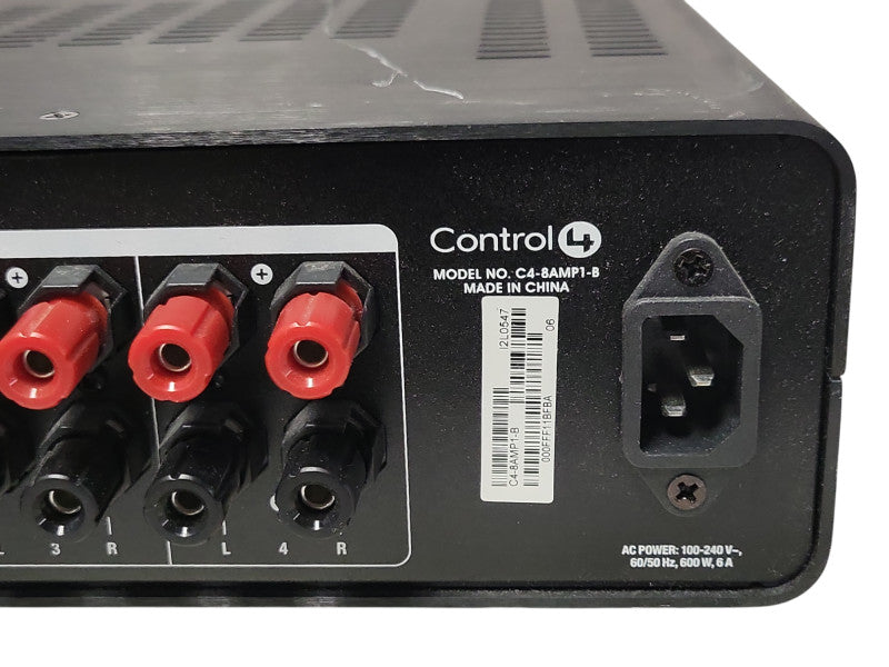 Control4 4-Zone Matrix Amplifier C4-8AMP1-B - NO REMOTE, READ _