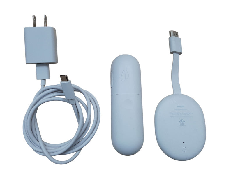 Google Chromecast 4K Google TV Streaming, Model GZRNL w/ Power Adapter Q