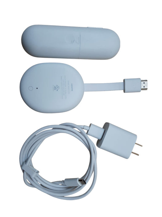 Google Chromecast 4K Google TV Streaming, Model GZRNL w/ Power Adapter Q