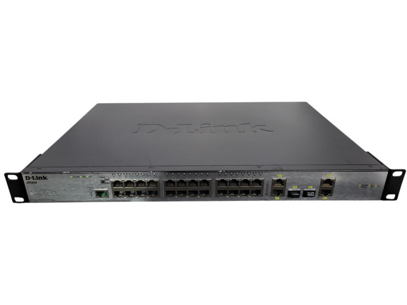 D-Link Switch 24 Port 10/100 (24X PoE) + 2 x Giga ports + 2 Combo SFP/Giga po !