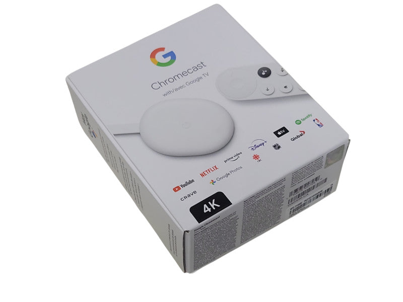 Open Box Google Chromecast With Google TV 4K GA01919-US _
