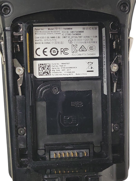 Zebra Psion Omnii XT15t 7545XT 7545MBW Handheld Barcode Scanner, READ _