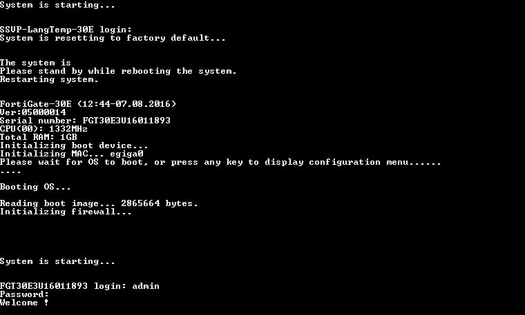 Fortinet FortiGate 30E | Network Security Firewall | Factory Reset | FG-30E Q$