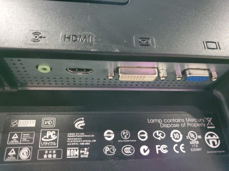 HP 2709m 27” Full HD Glossy Brighview LCD Computer Monitor HDMI with Speakers Q