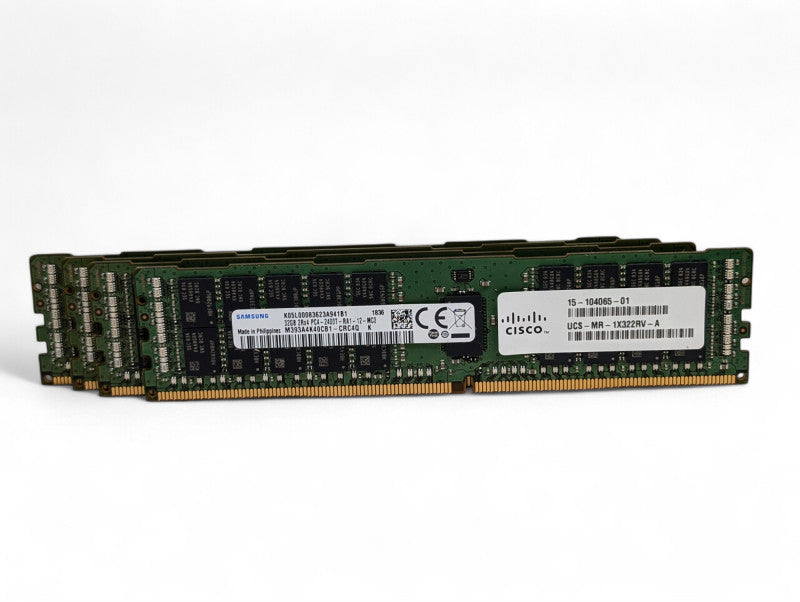 Kit 128GB Register ECC DDR4 Server Memory 4x Samsung 32GB 2Rx4 PC4-2400T  -