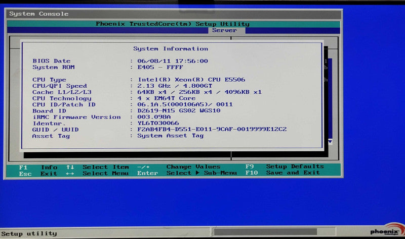 Fujitsu Primergy RX300 S6 2U 6x3.5", 2x Xeon E5506 2.13GHz, 8GB RAM, No HDD