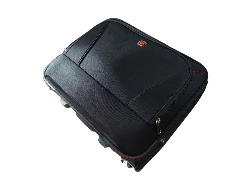 Swiss Gear Travel Bag/Suitcase on Wheels/Roll Behind Bag Med Size 14x16x8  =