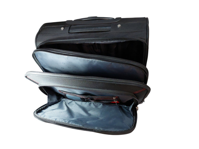 Swiss Gear Travel Bag/Suitcase on Wheels/Roll Behind Bag Med Size 14x16x8  =