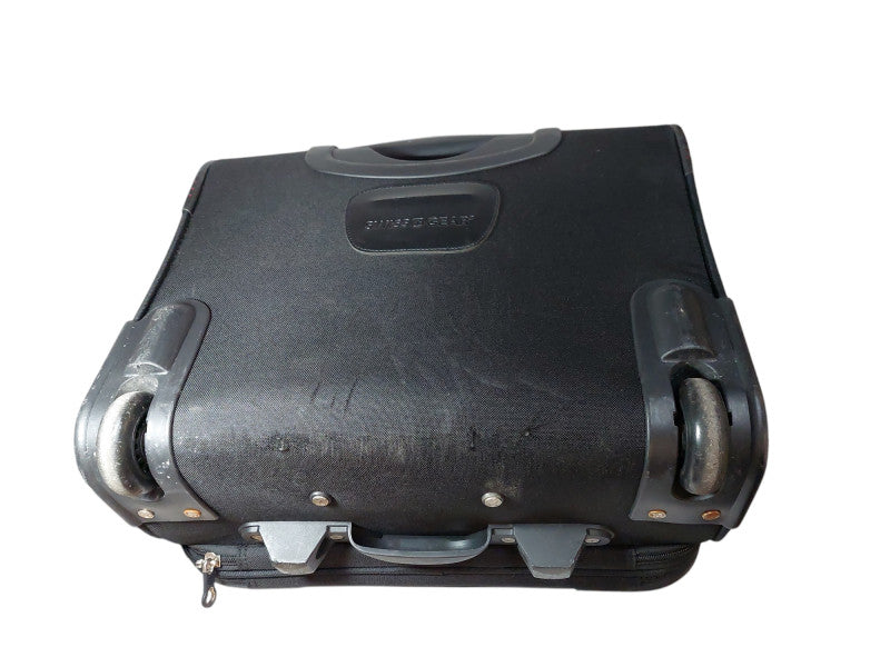 Swiss Gear Travel Bag/Suitcase on Wheels/Roll Behind Bag Med Size 14x16x8  =