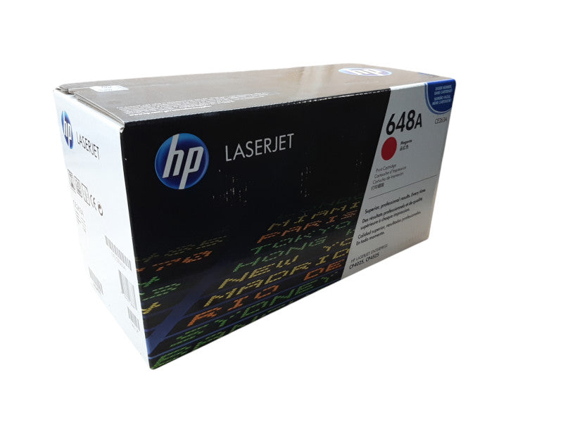 HP Laserjet 648A Print Cartridges, Cyan CE261A, Yellow CE262A, Magenta CE263A