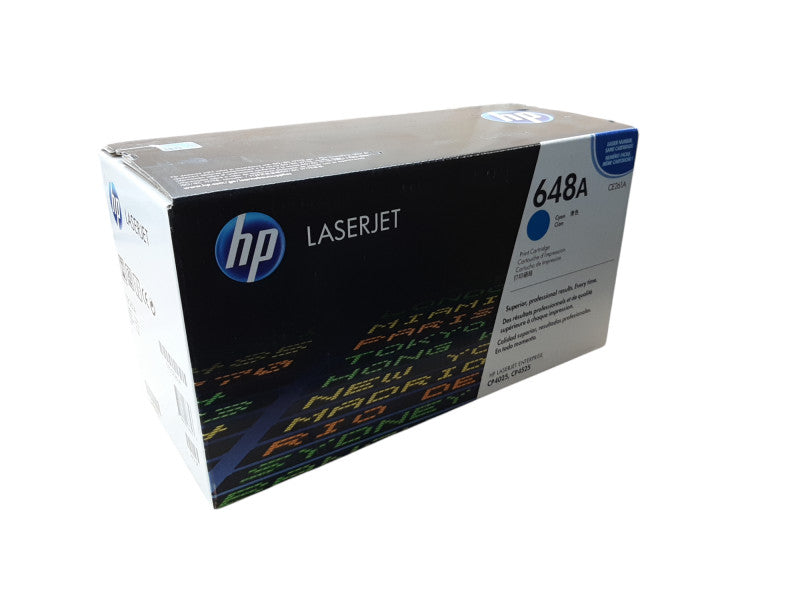 HP Laserjet 648A Print Cartridges, Cyan CE261A, Yellow CE262A, Magenta CE263A