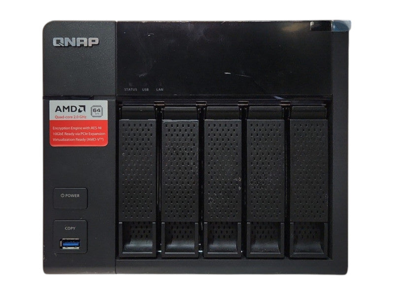 QNAP TS-563 5-Bay NAS, AMD GX-420MC, 2GB RAM, 5x 3TB HDDs