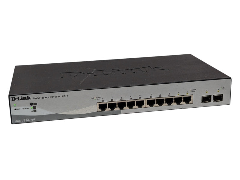 D-Link Web Managed Smart Switch DGS-1210-10P 10-Port Gigabit PoE SFP  -