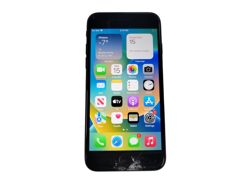 Apple iPhone SE 2 - 64GB - Black [A2275 | Read] (