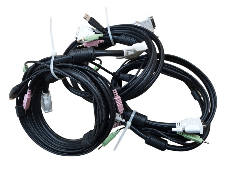 StarTech 4-Port DVI USB KVM Switch, SV431DVIUA, Audio, w/ Power Adapter Q