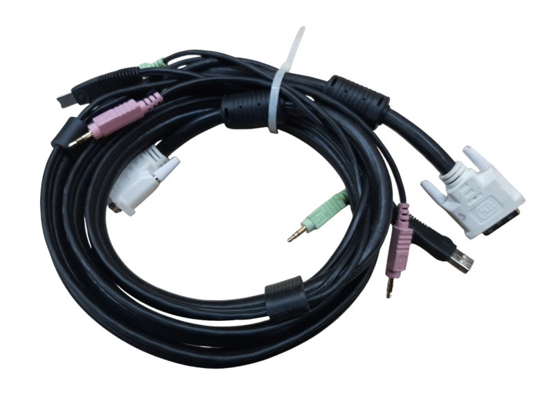 StarTech 4-Port DVI USB KVM Switch, SV431DVIUA, Audio, w/ Power Adapter Q