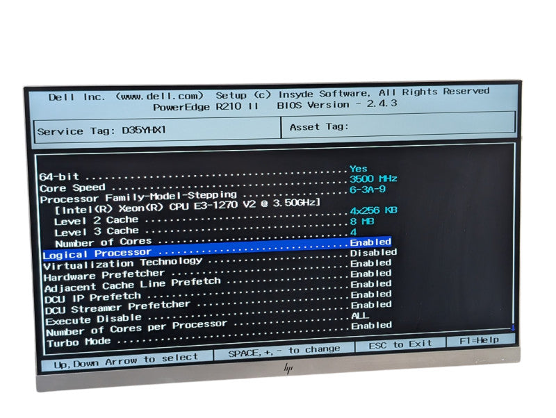 DELL PowerEdge R210 II Intel Xeon E3-1270 v2 @ 3.50Ghz 16GB RAM SAS2008-IR -