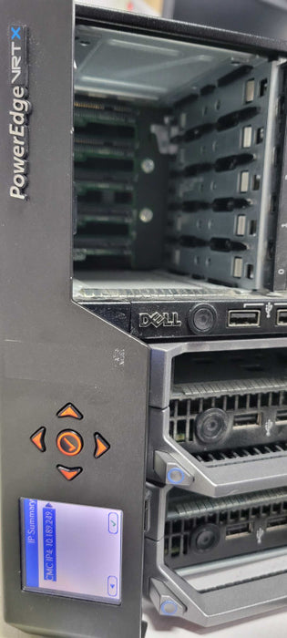 Dell PowerEdge VRTX w/ 3x M620 blade, 192GB RAM, 3x PSU, 6x E5-2660, READ _
