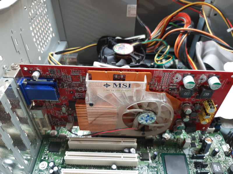 Vintage Desktop, Pentium 4 @2.4GHz, 512MB RAM, 512MB MSI Nvidia GPU, No HDD
