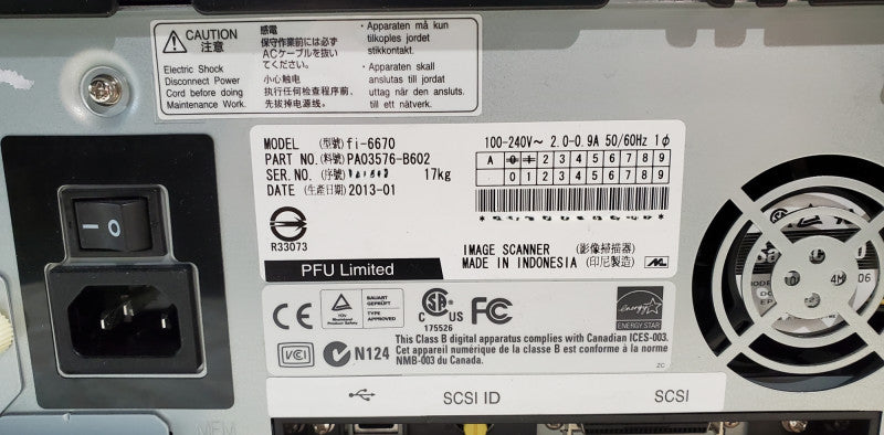 Fujitsu Fi-6670 | High Speed Passthrough Color Scanner | *READ* Q