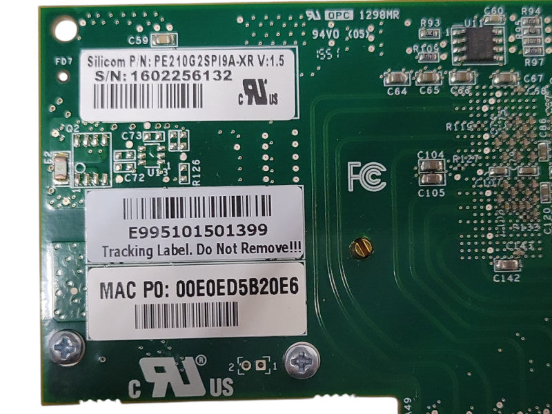 Silicon PE210G2SPI9A-XR 2-port 10GB SFP+ PCIe Adapter Low Profile  Q_