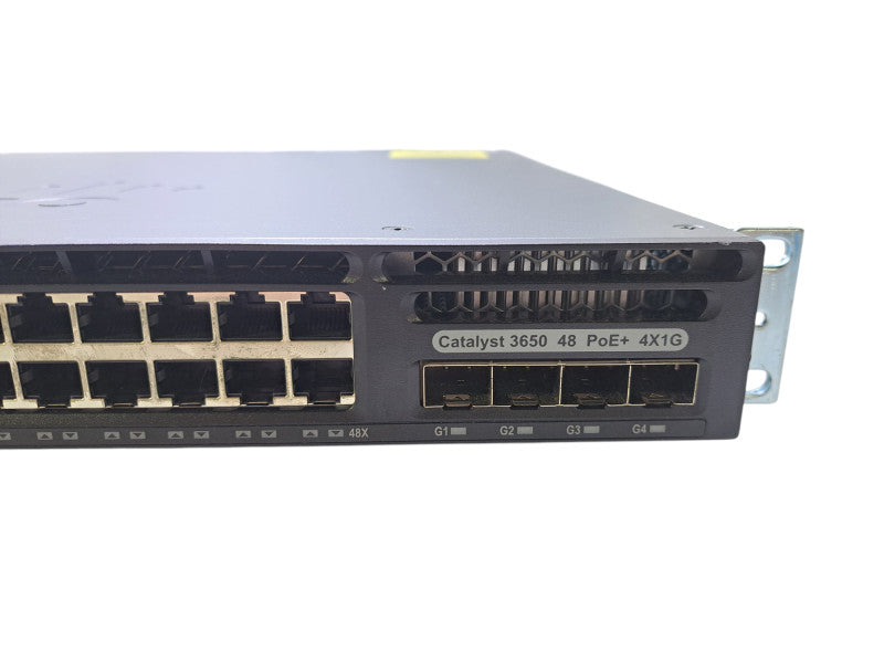 Cisco WS-C3650-48PS-S V06 | 48-Port Gigabit PoE+, 4x SFP Switch | 1x 640W PSU