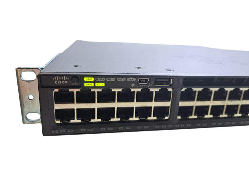Cisco WS-C3650-48PS-S V06 | 48-Port Gigabit PoE+, 4x SFP Switch | 1x 640W PSU