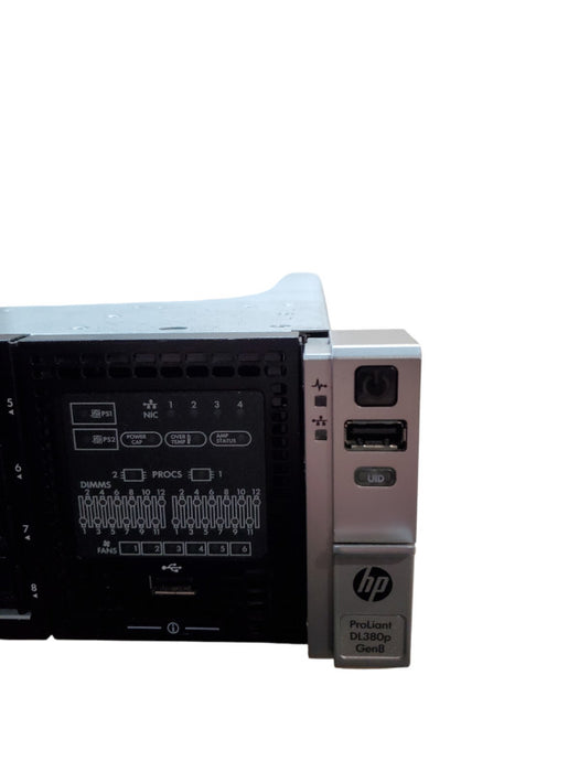 HP ProLiant DL380p Gen8 | 2x E5-2640 0 | 16GB DDR3 | No HDD | P420i