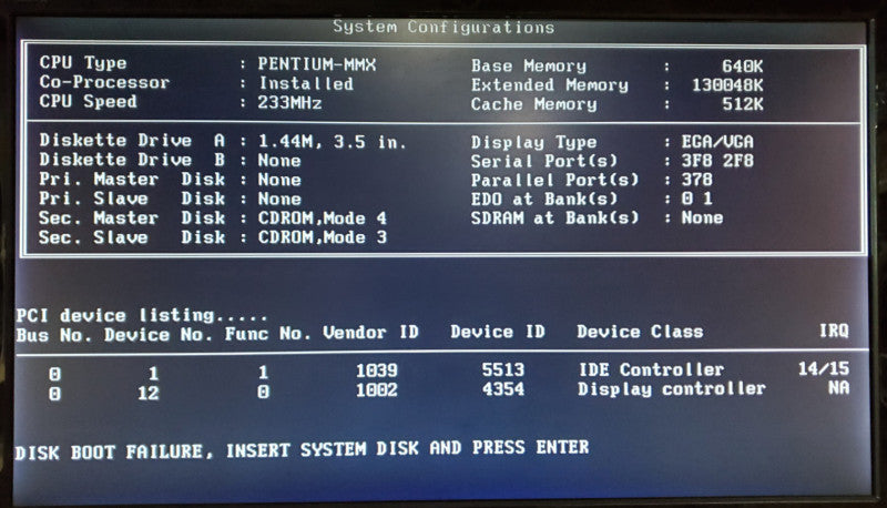 ASUS SP97-V Socket 7 Motherboard | Pentium MMX 233 | 128MB RAM