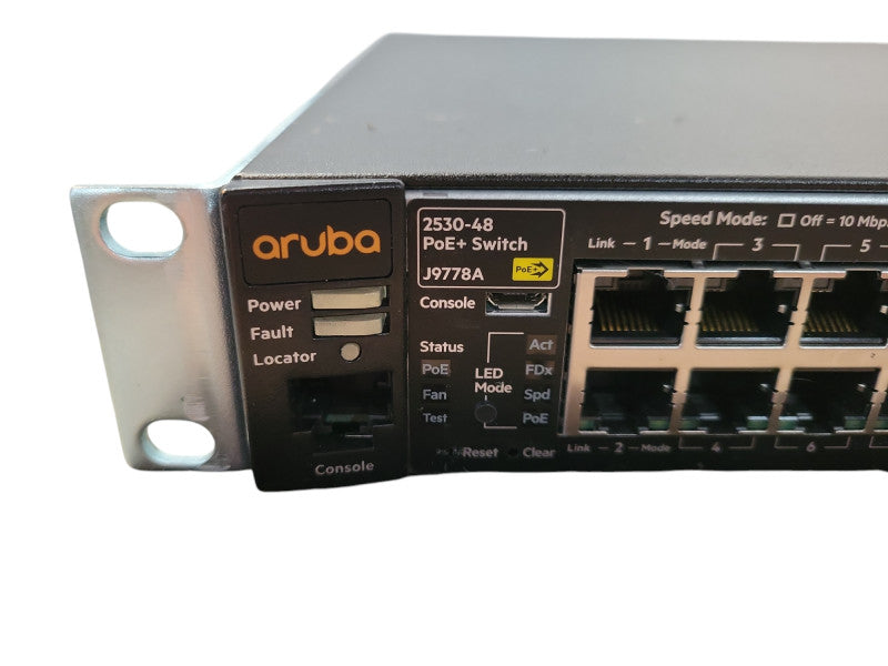 Aruba 2530-48 PoE+ 48-Port Gigabit Ethernet Managed Network Switch J9778A !