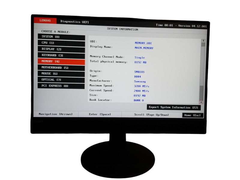 Lenovo ThinkCentre M820z AIO 21.5" i3-8100 @3.60GHz | RAM 8GB - NO HDD