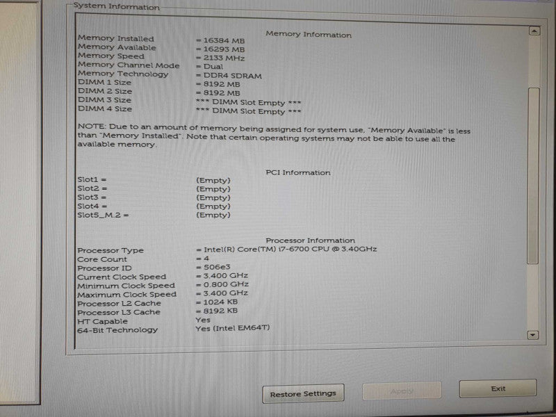 Dell Optiplex 7040 Tower | i7-6700 @ 3.4GHz | 16GB DDR4 | No HDD/OS