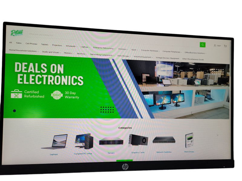 HP P224 21.5 Inch Full HD LED LCD Monitor HDMI DisplayPort 1920 x 1080 No Sta !