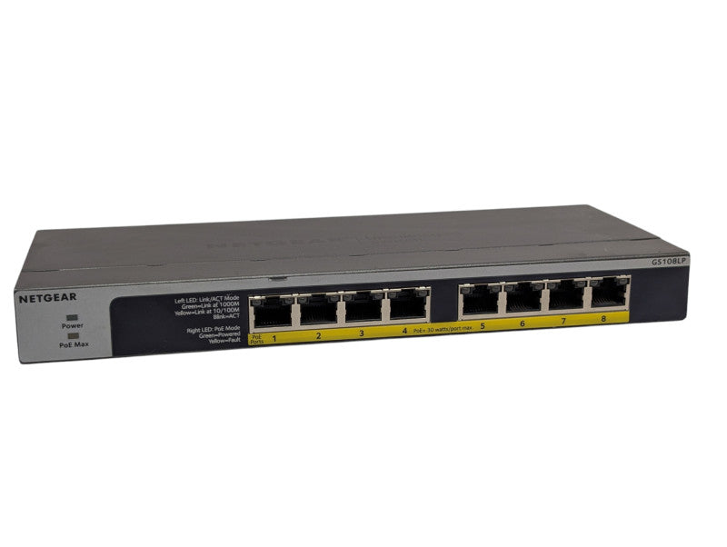 NETGEAR 8 Port PoE+ Gigabit Unmanaged network Switch GS108LP -
