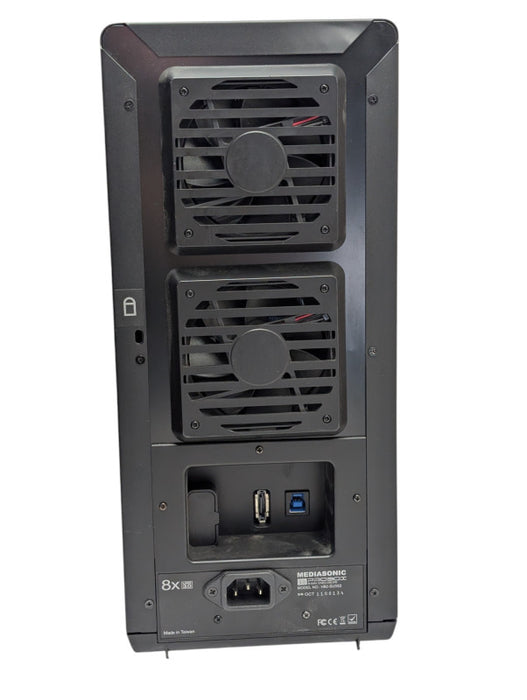 MediaSonic USB 3.0 8x Bay HDD Enclosure ProBox H82-SU3S2 with 2x 4TB HDDs REA -