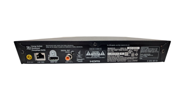 Sony BDP-S5200 Blu-ray With WIFI & Streaming Player with Remote