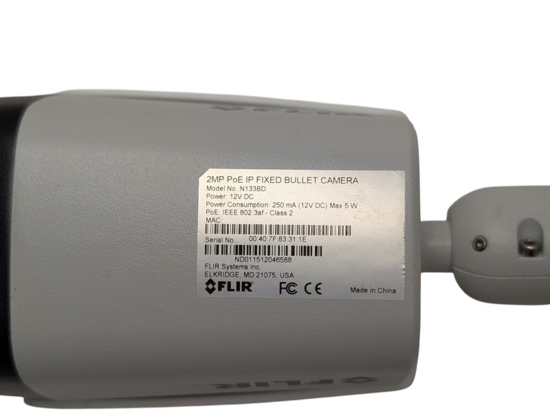 FLIR 2MP PoE IP Bullet Camera  -