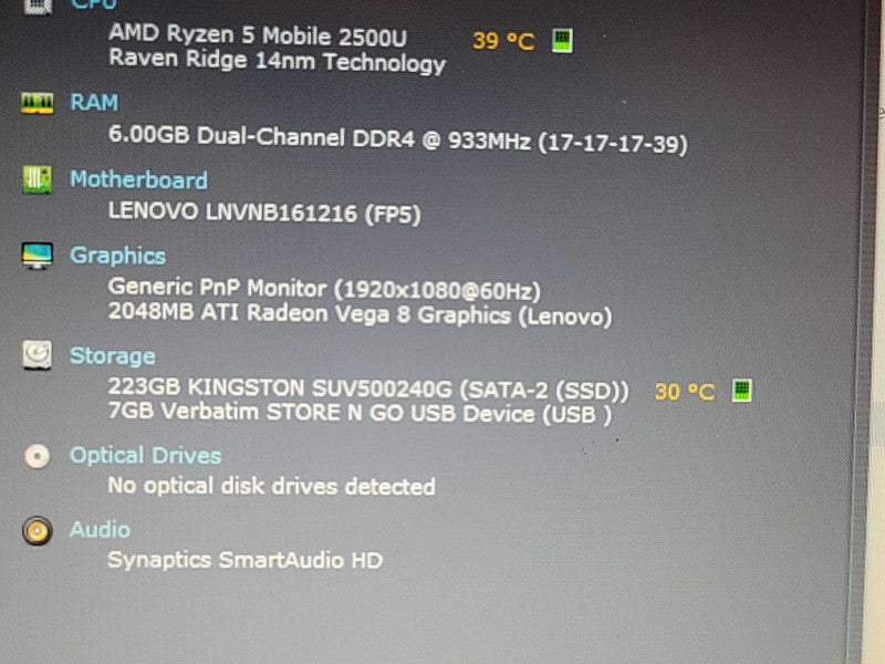 Lenovo V330-14ARR| Ryzen 5 2500U| 8GB DDR4| 256GB SSD   β BudLap